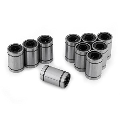 Linear Motion Ball Bearing,10pcs LM8UU 8mm steel Linear Motion Ball Bearing Slide Block For Linear Guide Rail/3D Printer/Engraving Machine
