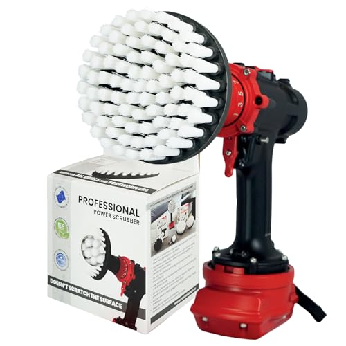 Premium Drill Brush, Extra-Soft 13cm, White, Car and Carpet