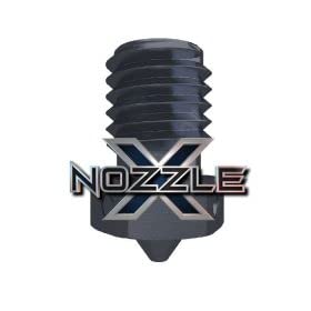E3D Nozzle X – Ultra-Durable Steel Nozzle for V6 HotEnd (1.75mm, 0.6mm), High-Temp, Abrasive Filament Ready, WS2 Nano-Coating - Compatible with Prusa MK2, Prusa MK3, Prusa MK3S 3D Printers 1.75mm