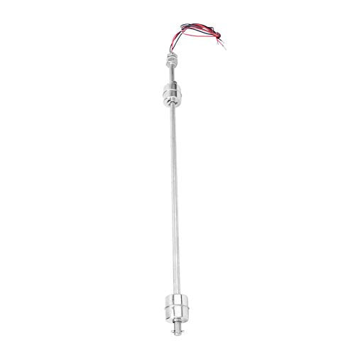 Liquid Level Sensor, DC 0-110V Large Size Stainless Steel Double Float Ball Switch Water Level Controller Sensor Switch for Water Tank,Pool,Sink,Fish Tank,etc(400mm)