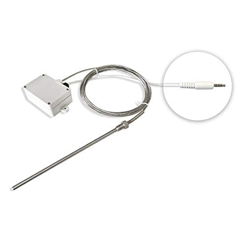 Ubibot RS485 PT-100 Thermocouple Temperature Probe, Platinum Resistor Sensor for Extreme Heat or Cold, Monitor -200 to 400 C,Audio Plug for GS1-AETH Device only Audio plug
