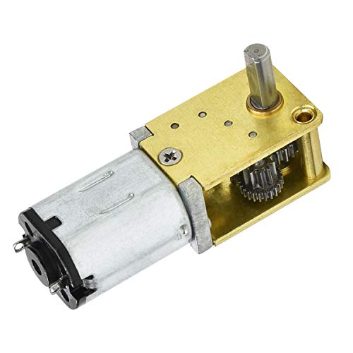 DC 12V 53RPM Worm N20 High Torque Speed Reduction Motor with Metal Gearbox Motor for DIY RC Toys 53 RPM 12 Volt