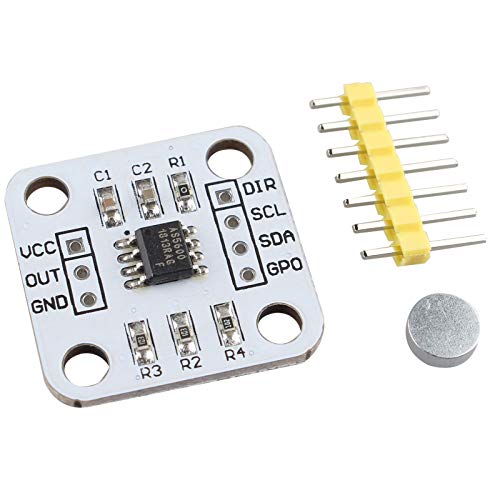 AS5600 Magnetic Encoder Magnetic Induction Angle Measurement Sensor Module Magnetized Encoder 12 bit High Precision with Magnet