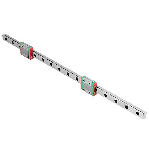 2pcs MGN12B Miniature Linear Rail Slide Block and 1pc 400mm MGN12 Miniature Linear Rail Guide Rail 12mm Width Set