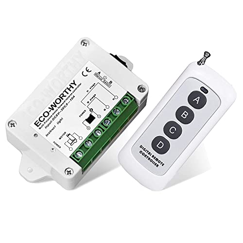 DCHOUSE Linear Actuator 1500N, Lift50-450mm Stroke, 12V Electric Motor, Silver(L11TGF1000N50-T-1), Controller & Remote Control Controller 1500N