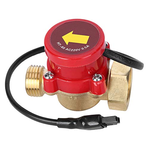 Flow Switch Pipeline 220V 60W Water Flow Sensor Switch Flow Sensor Electronic Pressure Automatic Control Switch for Shower Low Water Pressure