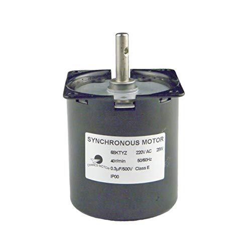 CHANCS 68KTYZ 220V AC 40r/min Speed Reducing Gear Motor Torque 8.5Kgf.cm Mini Gearbox Electric Motor