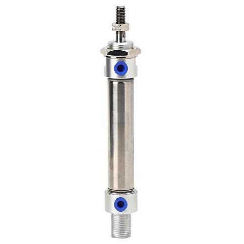 Garosa MA20 Air Cylinder Pneumatic Mini Stainless Steel Pneumatic Components Industrial Equipment Anti-Collision Gasket Double Action G1/8(MA20x100),Cylinder