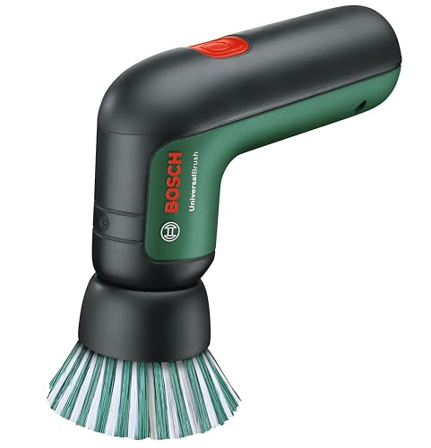 Bosch Electric Cleaning Brush UniversalBrush (3.6 V Integrated Battery, 1 Micro-USB Cable and 4 Cleaning attachments Included, in Carton Packaging)