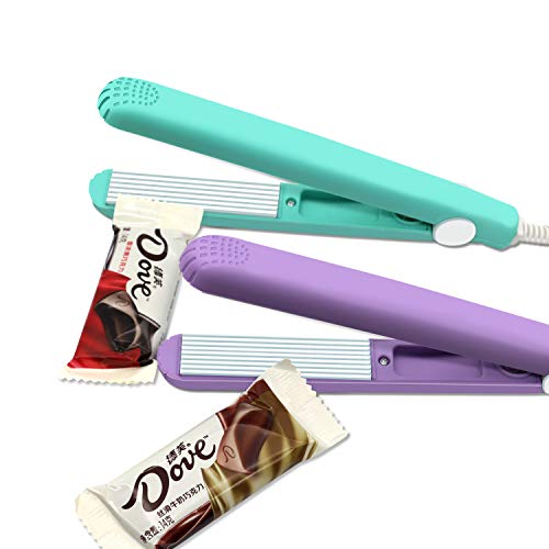 2 Pack Mini Bag Sealer - Handheld Food Sealer & Resealer for Chip, Plastic & Snack Bags