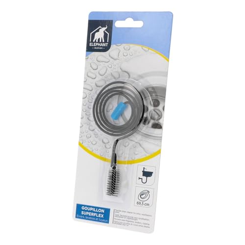 ELEPHANT 496611 Brush for deep cleaning the inside of your kitchen or bathroom sink, stainless steel, blue, 9515230