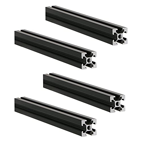 Black 2020 Aluminum Extrusion Profile European Standard Linear Rail 2020 Aluminum Profile Frame Machine DIY 3D printer workbench CNC (300mm) 4PCS black 300mm
