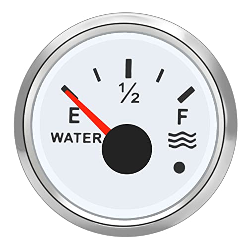 KAOLALI Water Level Indicator, Water Level Meter for 0~190 ohm Water Sensor(White)