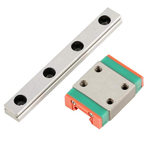 Miniature Linear Rail Guide, LWL7B 55mm Linear Guide Rail + Linear Guide Block, Linear Sliding Guide Rail for 3D Printer and CNC Machine
