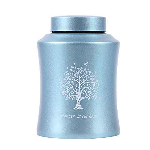 Adult Cremation Urn for Human Ashes - Medium Size for Dad or Mom - Funeral Urn (Blue) Blue