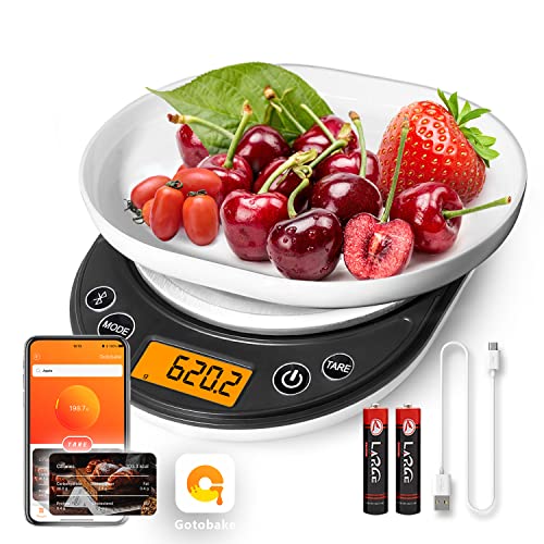 UNIWEIGH Digital Kitchen Food Scales Calorie Counting,USB Rechargeable