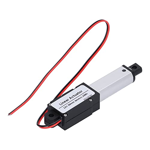 Mini Electric Linear Actuator, 12V 30mm Stroke Micro Linear Actuator Waterproof Mini Motion Actuator, 4mm/s, 150N, Micro Linear Actuator for DIY Robot, Cabinet, Window Opener