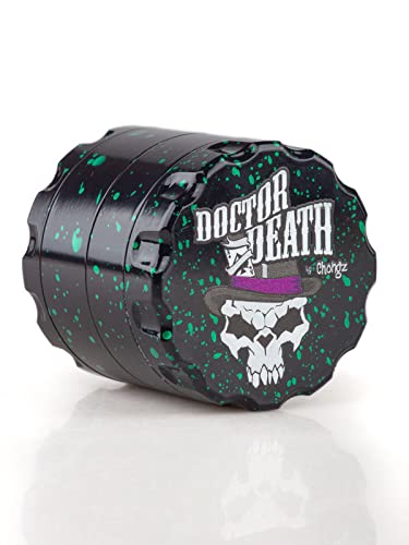 CHONGZ Dr Death 60mm 4 Piece Grinder, Black