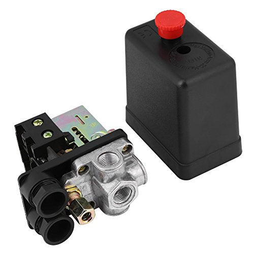 Air Compressor Switch Heavy Duty 240V 16A Four-Way Pressure Switch Compressor 100L + Piece Compressor Criko Pressure Switch Compressor 220V Compressor Ironside Switch Pressure Switch 12 Bar