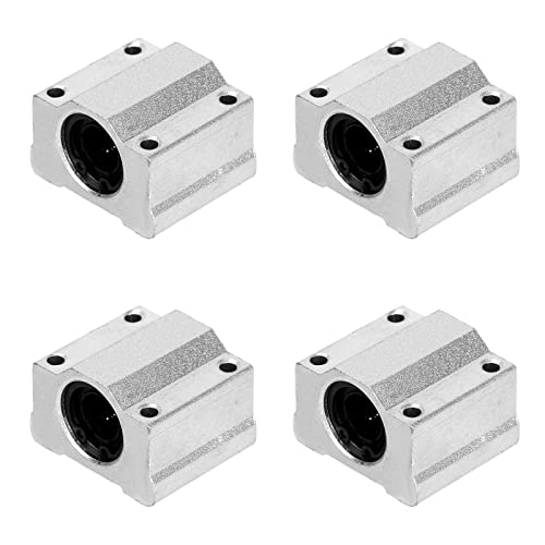 4Pcs SCS12UU Linear Motion Ball Bearing Slide Unit Bushing(12MM Inner Dia.) for CNC Machine Linear Sliding, 3D Printer Part