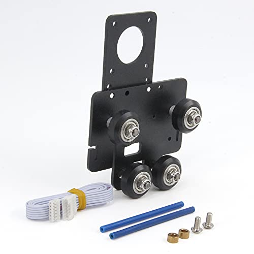 Upgrade Direct Drive Extruder Support Plate with 4pcs Pulleys Compatible with Dual and Single Gear,Easy Print Flexible Filament for creality Ender 5 Series 3D Printer (Upgrade Direct Plate)