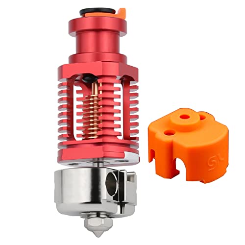 Upgrade Red Lizard k1 V6 Hotend Plated Copper Nozzle Block Compatible with CR10 Ender 3 V2 Pro Ender 5 Voron 2.4 0.1 Prusa I3 MK3s Titan DDB Extruder 3D Printer