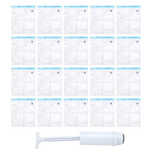 Filament Storage Bag, Filament Dryer, 20Pcs 33x30cm Plastic Resealable Compression Containers Reusable Filaments Vacuum Kit Filament Dryer Box for 3D Printer, Spool, PLA