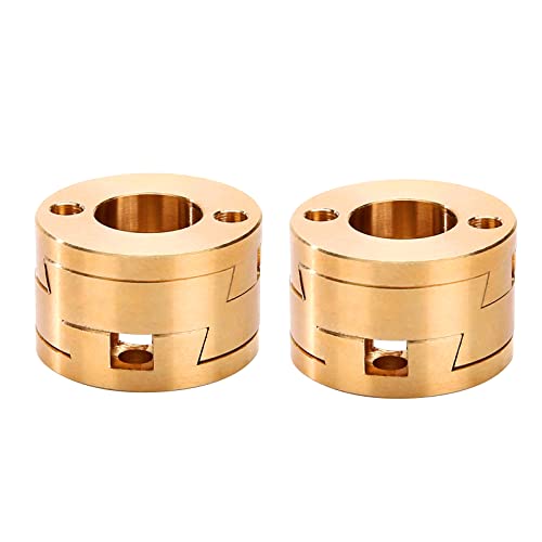 2-Pack Oldham Coupling Couplers Compatible with VzBot, BLV and Other 3D Printer Z axis T8 Lead Screw Hotbed (Oldham Coupling)
