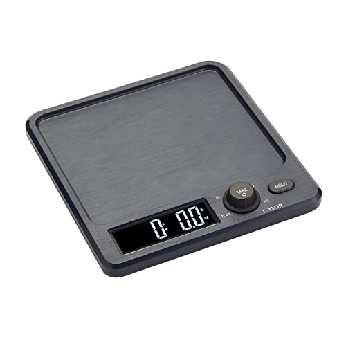 Taylor Pro Large Display Digital Dual Kitchen Scales, 5kg, Black