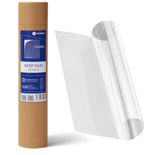Antinsky NFEP Film 280*450mm 1pc PFA Release Film Better Performance Over FEP Accurate Print Results Better Durability Fewer Layer Lines Great for LCD Resin 3D Printer Phrozen Sonic Mega 8K Transform