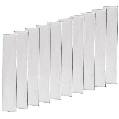 ECSiNG 10Pcs Air Compressor Valve Plate Fit for 65mm Cylinders Metal Valve Plate Steel Air Compressor Valve Plate Replacement 11 x 57mm 11x57mm