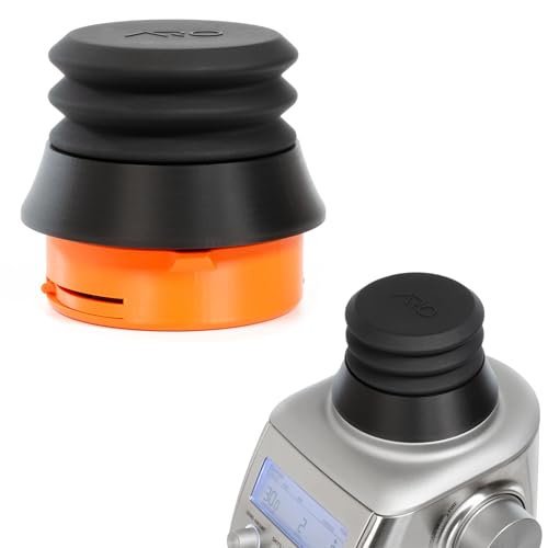 Single Dose Hopper with Silicone Bellows and Anti-Popcorning Weight | Compatible with Sage Smart Grinder Pro | Black