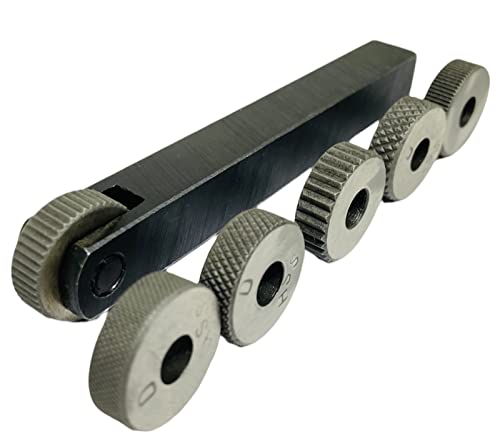 Single Wheel Knurling Tool Holder | for Knurling Operation | with Different Pattern | Gripping Product | Straight and Diagonal Shapes Knurls| 12 x 12 x 100 mm Size | 6 HSS KNURLS BKT-0004