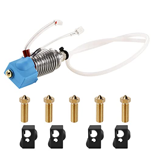3D Printer Hotend for Kobra Plus, FDM 3D Printer Accessories Hotend Kit with Silicon Socks and Nozzles for Anycubic Kobra Plus