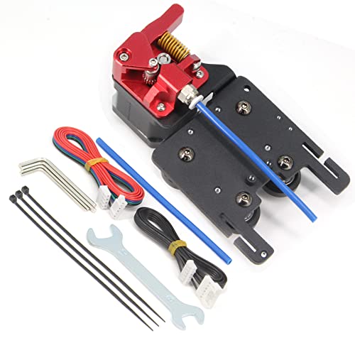 Upgrade Direct Drive Support Aluminum Plate with 4pcs Pulleys with Dual Gear Extruder with Stepper Motor Kit Only for Ender 6 (Dual Gear Extruder+Motor Kit) Dual Gear Extruder+Motor Kit