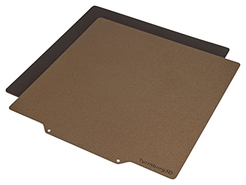 Turmberg3D - Rough PEI Printed Bed Surface - Spring Steel Sheet Including Magnetic Base (Variant A -220 x 220 mm)