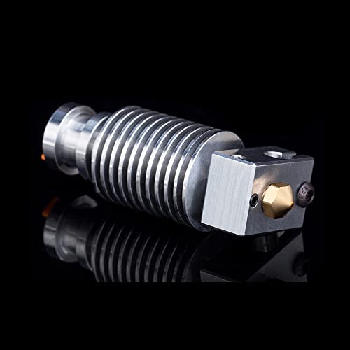 V6 All Metal Hotend,Prusa i3 MK3S MK3 MK2 MK2S 3D Printer Hotend,V6 Titanium Alloy Heatbreak,Brass Nozzle 0.4mm,V6 Heater Block Aluminum,V6 Heatsink for V6 Hotend. Brass Nozzle Kit