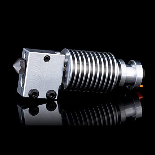 V6 Volcano All Metal Hotend High Flow,Volcano Hardened Steel Nozzle 0.4mm,Titanium Alloy Heatbreak,Heater Block Aluminum for V6 Volcano Hotend Kit,Titan,Dual Drive Extruder. Hardened Steel Nozzle Kit