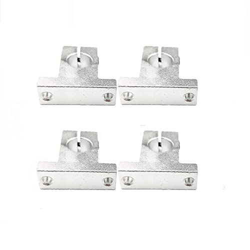 SK20 Linear Shaft Support Bracket, 4 Pcs 20mm Aluminum Linear Rail Shaft Guide Support Bracket Vertical Optical Axis Holder SK20