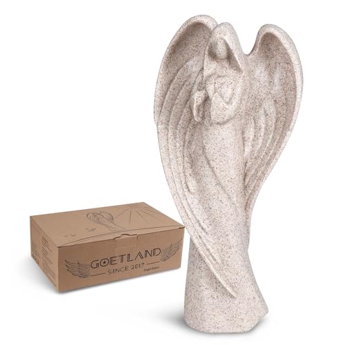 Goetland Desert Angel Statue Sympathy Gift Remembrance Figurines for Comfort Grieving, Express Condolences, Loss of Loved One, Memorial Gift for Family, Friend