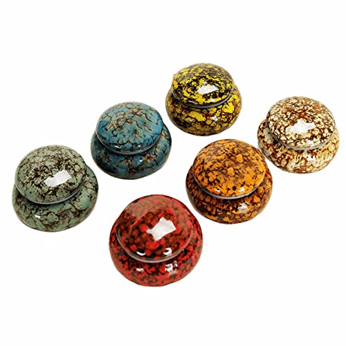 Eidoct Set of 6 Small Urns for Human Ashes Or Pet