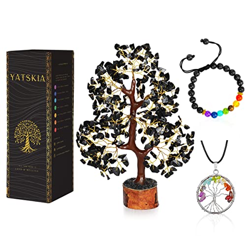 Crystals and Stone - Spiritual Gifts - Tourmaline Crystal - Crystal Tree - Gem Stones - Gemstone Tree - Hippy Gifts