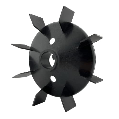 Fan Blade for Electric Motor 25 mm / 148 mm H 37 mm with Wedge Plastic Motor Blade Fan Blade Accessories Air Compressor Plastic Fan Blade Fan Blade Made of Nylon 25mm / 148mm
