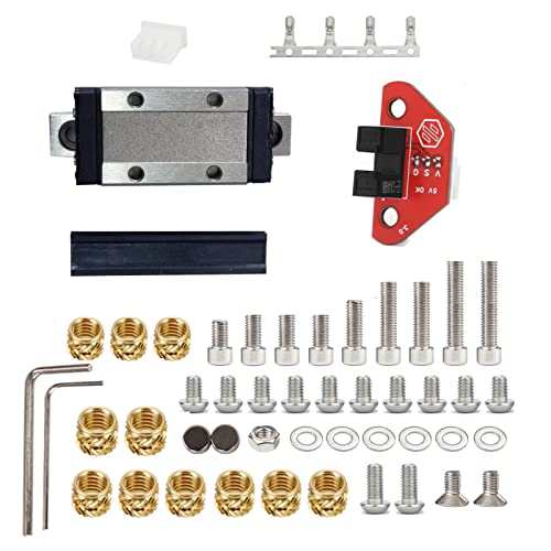 5V High Precision Optical Leveling Sensor OptTap V1 PCB Tap Kit with MGN9H Carriage, MGN9 Rail & Screws Compatible with Voron V2.4, Trident 3D Printer