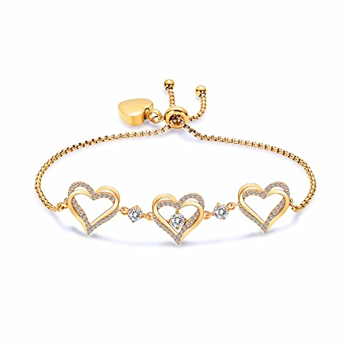 Cremation Jewelry Heart Urn Bracelet for Ashes for Women Girls Adjustable Cremation Link Memorial Bracelet C