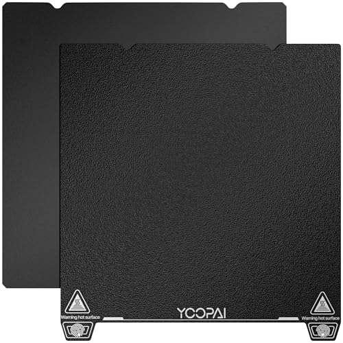 YOOPAI Double Side Textured Black PEI Sheet 235mmx235mm- 3D Printer Plate for Creality Ender 3/Ender 3 Pro/Ender 3 V2/Ender 3 S1/Ender 3 S1 Pro/Ender 3 Neo/Ender 3 V2 Neo Double Side Black PEI 235x235
