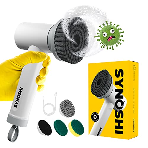 Synoshi Power Spin Scrubber | Cordless, Electric Scrubber
