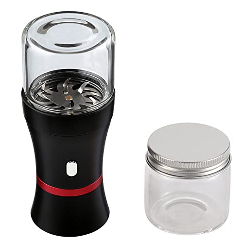 Electric Herb and Spice Grinder, Rechargeable Grinder with Stainless Steel Six-Blade Blade