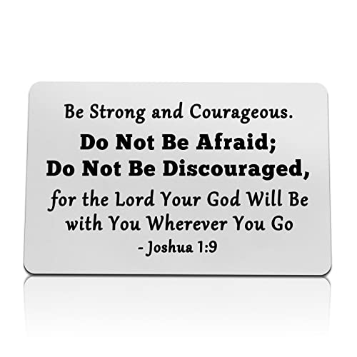 Christian Gifts for Men Women Inspirational Wallet Insert Card Religious Gifts Christmas Birthday Graduation Gift Baptism Gift Encouragement Gifts for Friends Family