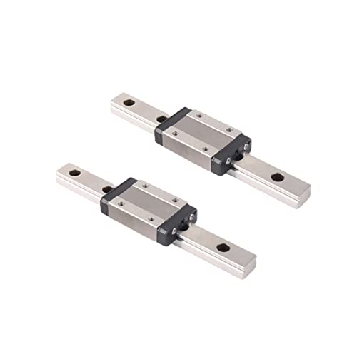 MGN12H Mini Linear Bearing Slide Rail Guide 200 mm Pack of 2 with 2 MGN12H Type H Block for DIY 3D Printer and CNC Machine XYZ L:200 mm 2 rails + 2 H block